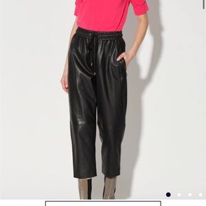 Walter Baker Minh Leather Jogger Crop Pants